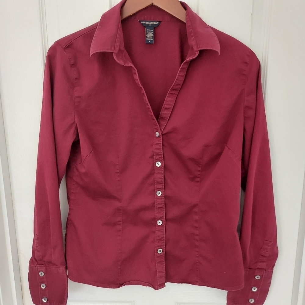 Banana Republic Fitted Button Down Shirt Large